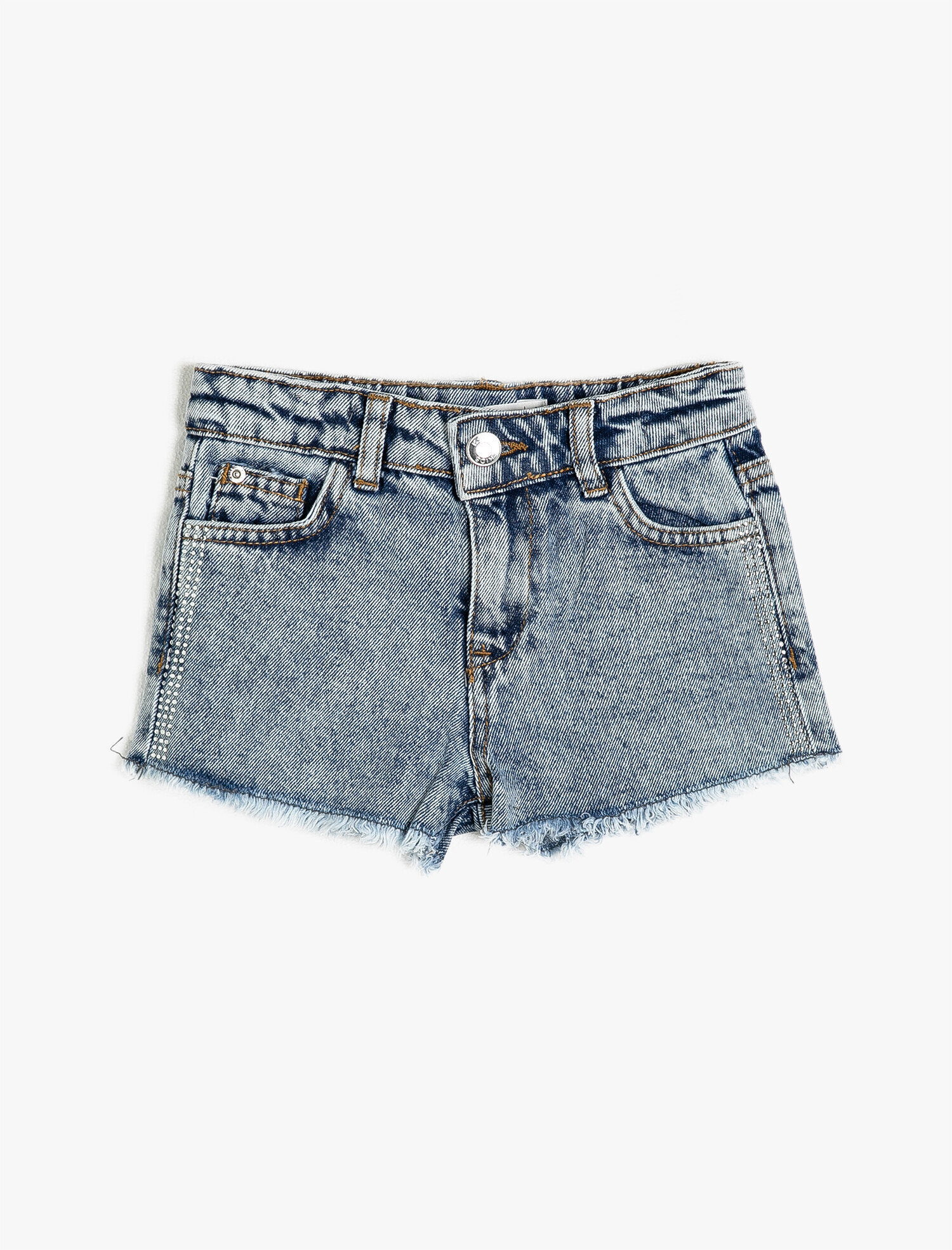  Kız Çocuk Cep Detaylı Jean Şort