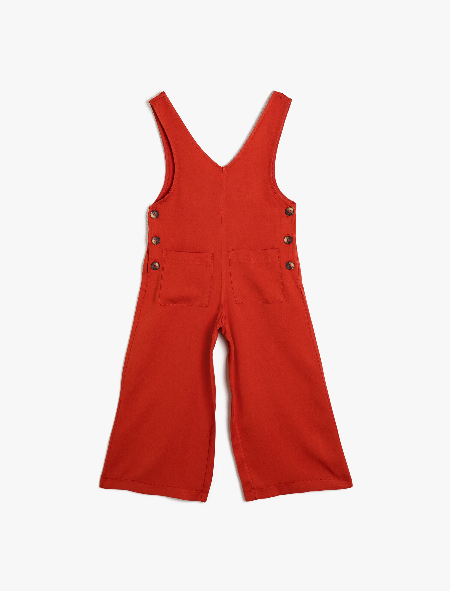  Kız Çocuk Tulum Kalın Askılı Geniş Paça