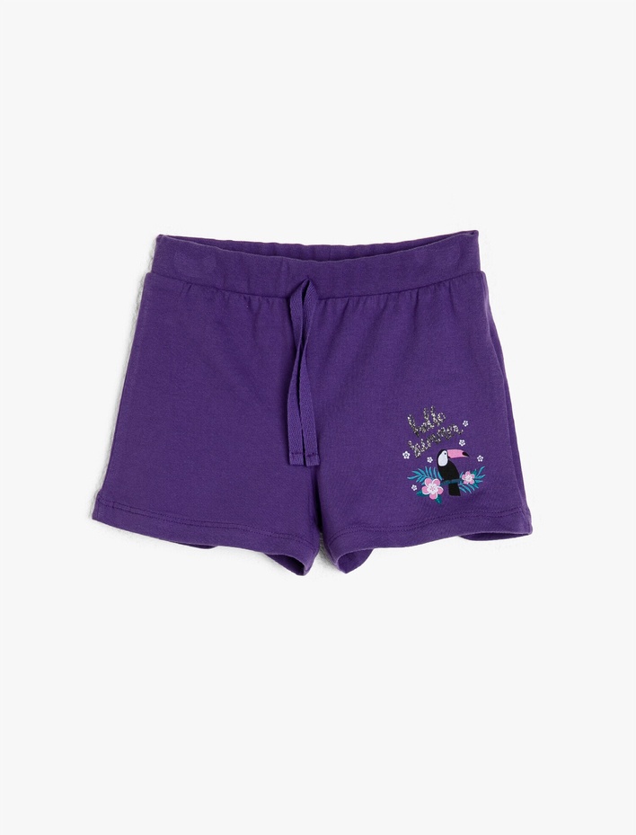 Kız Çocuk Baskılı Şort