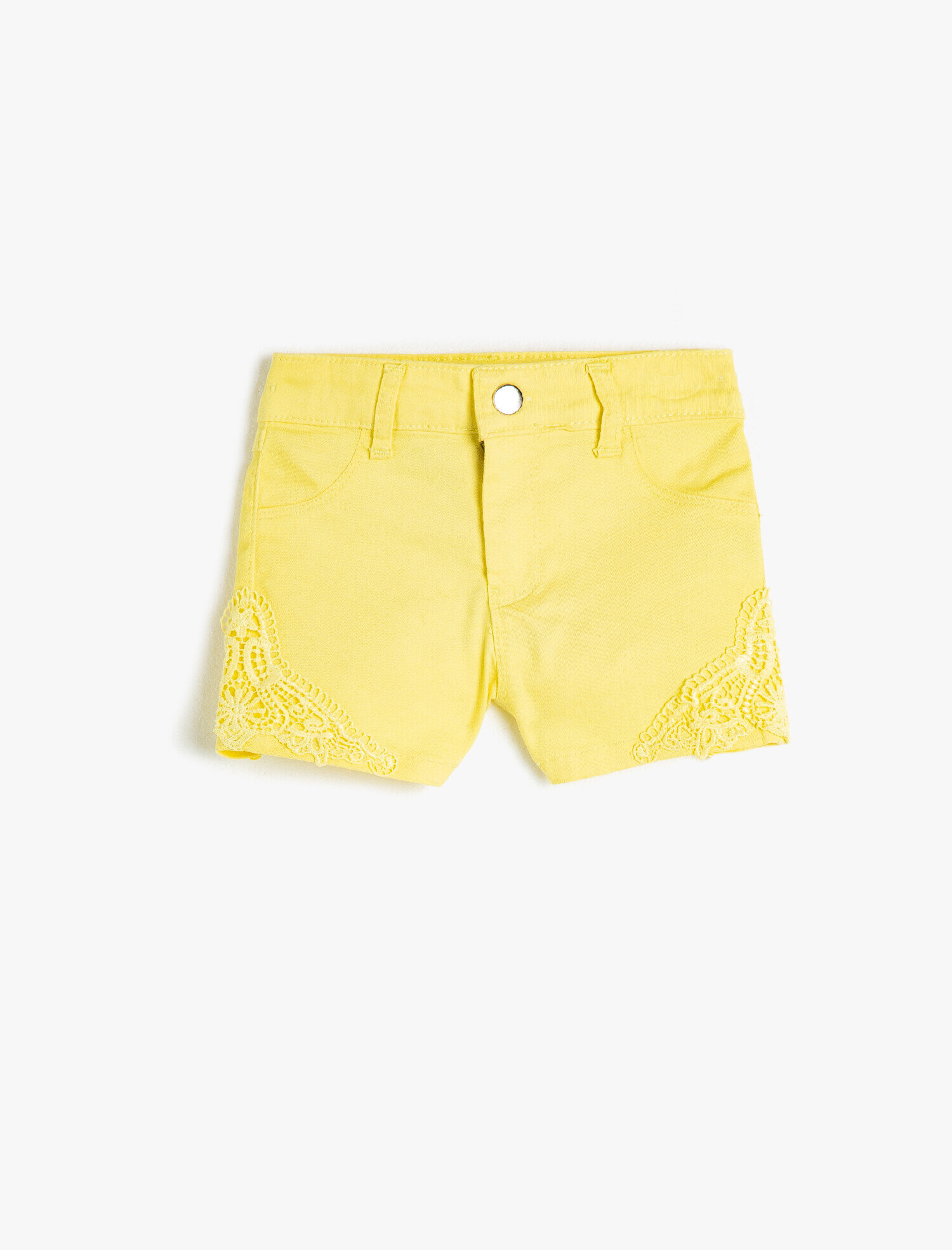  Kız Çocuk Dantel Detaylı Şort