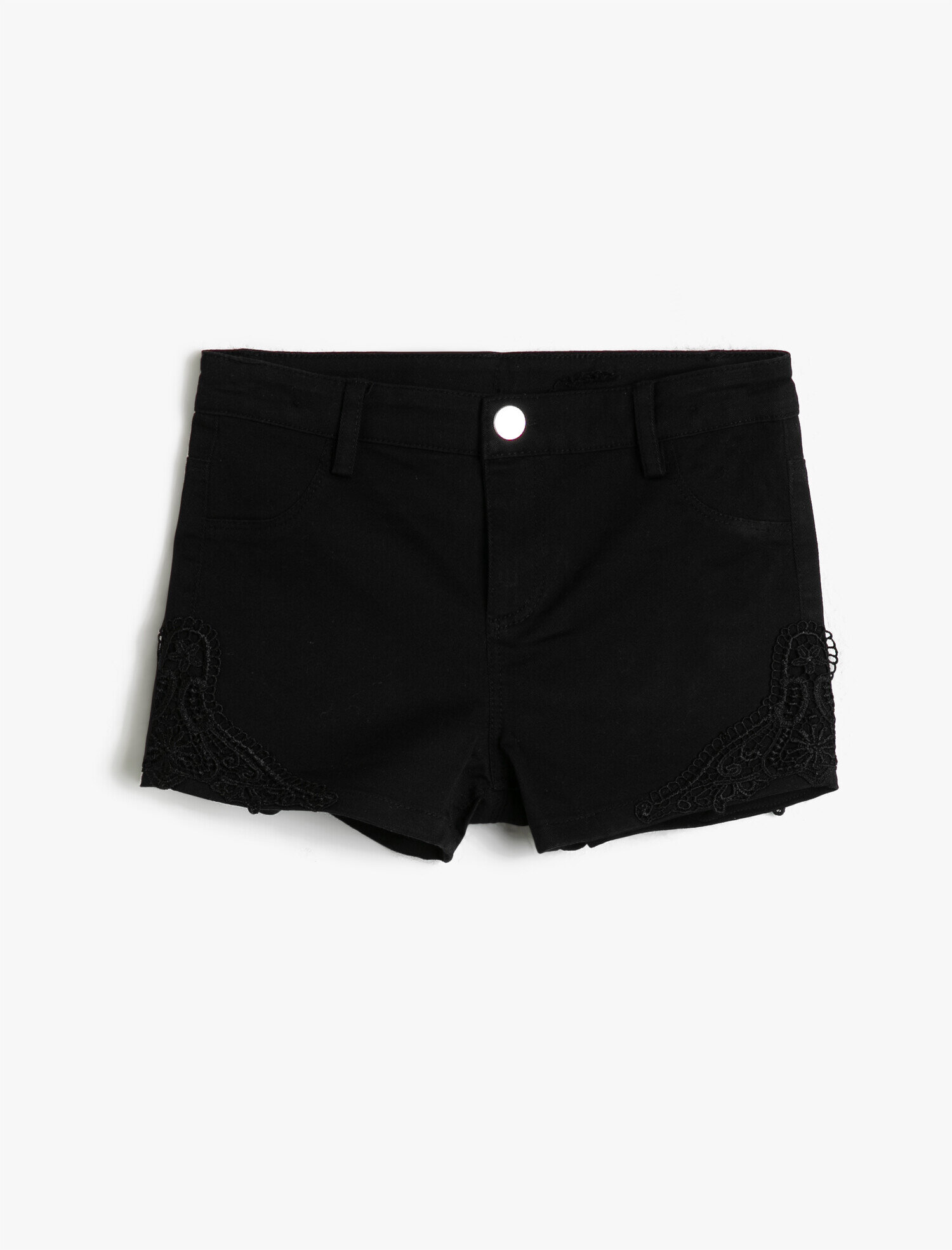  Kız Çocuk Dantel Detaylı Şort
