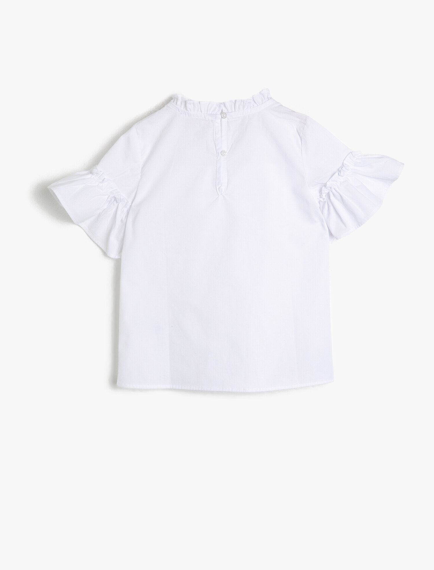  Kız Çocuk Fırfır Detaylı Bluz