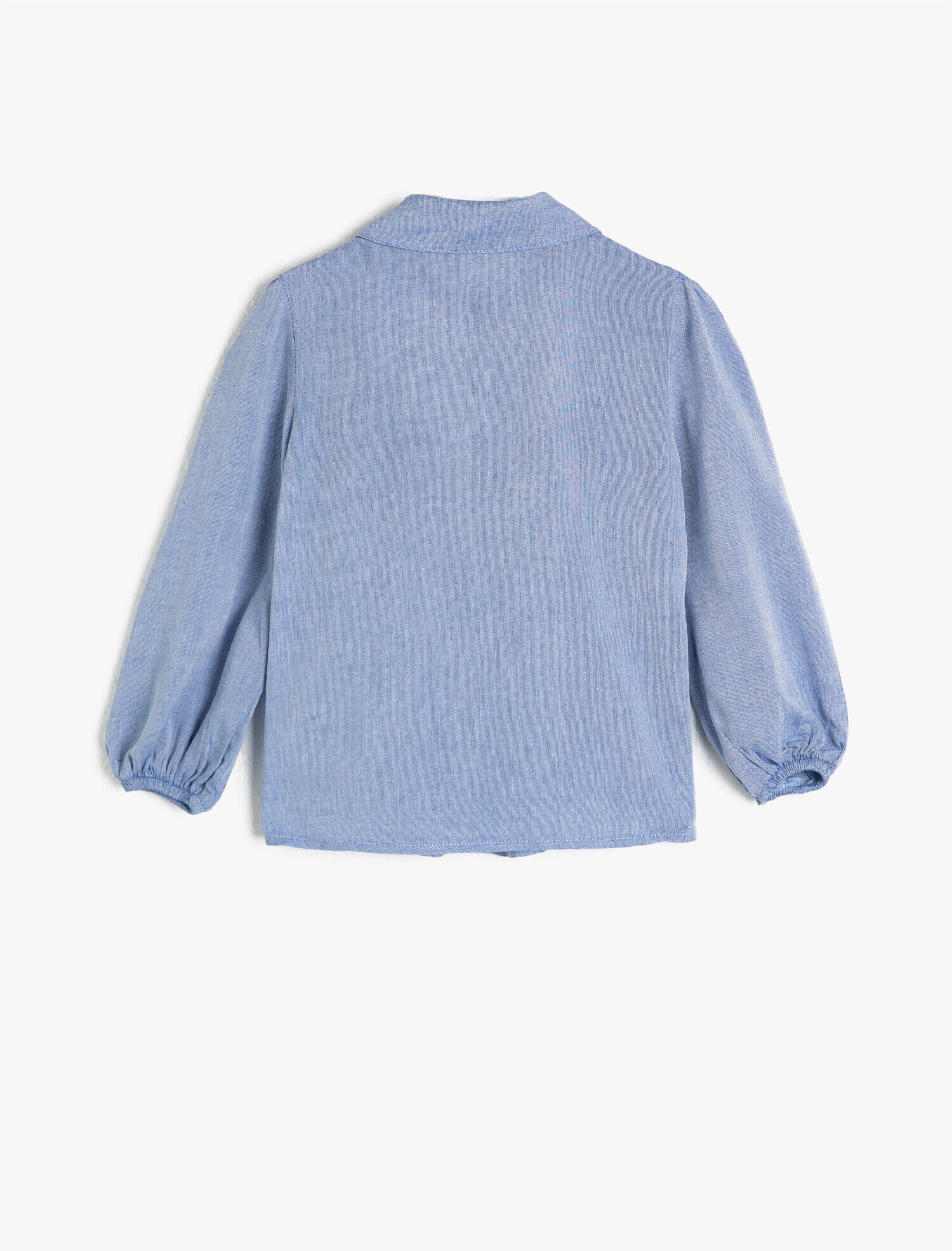  Kız Çocuk Fırfırlı İşlemeli Gömlek