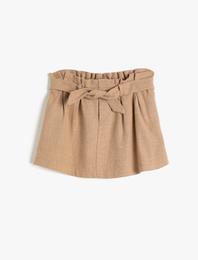 Normal Bel Beli Bağlamalı Etek