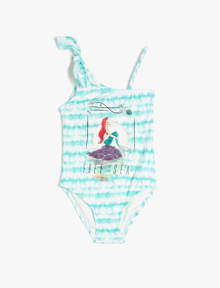 Kız Çocuk Mayo The Little Mermaid Lisanslı