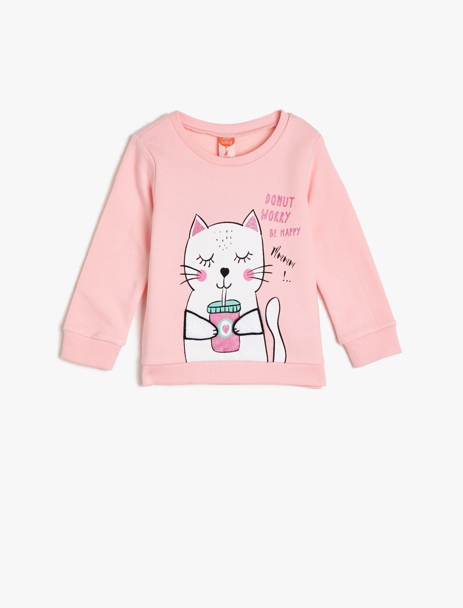  Kız Bebek Baskılı Sweatshirt
