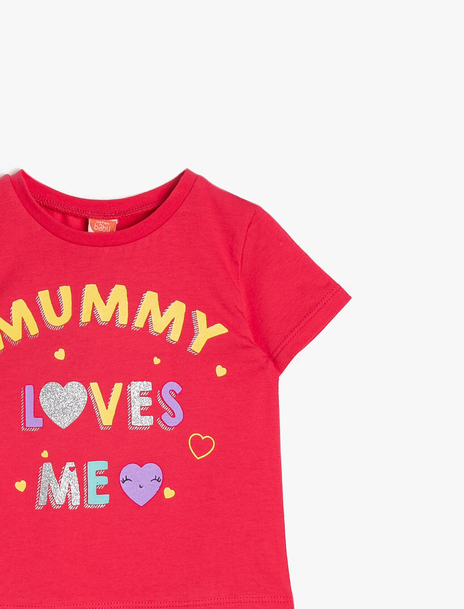  Kız Bebek Baskılı Tişört Kısa Kollu