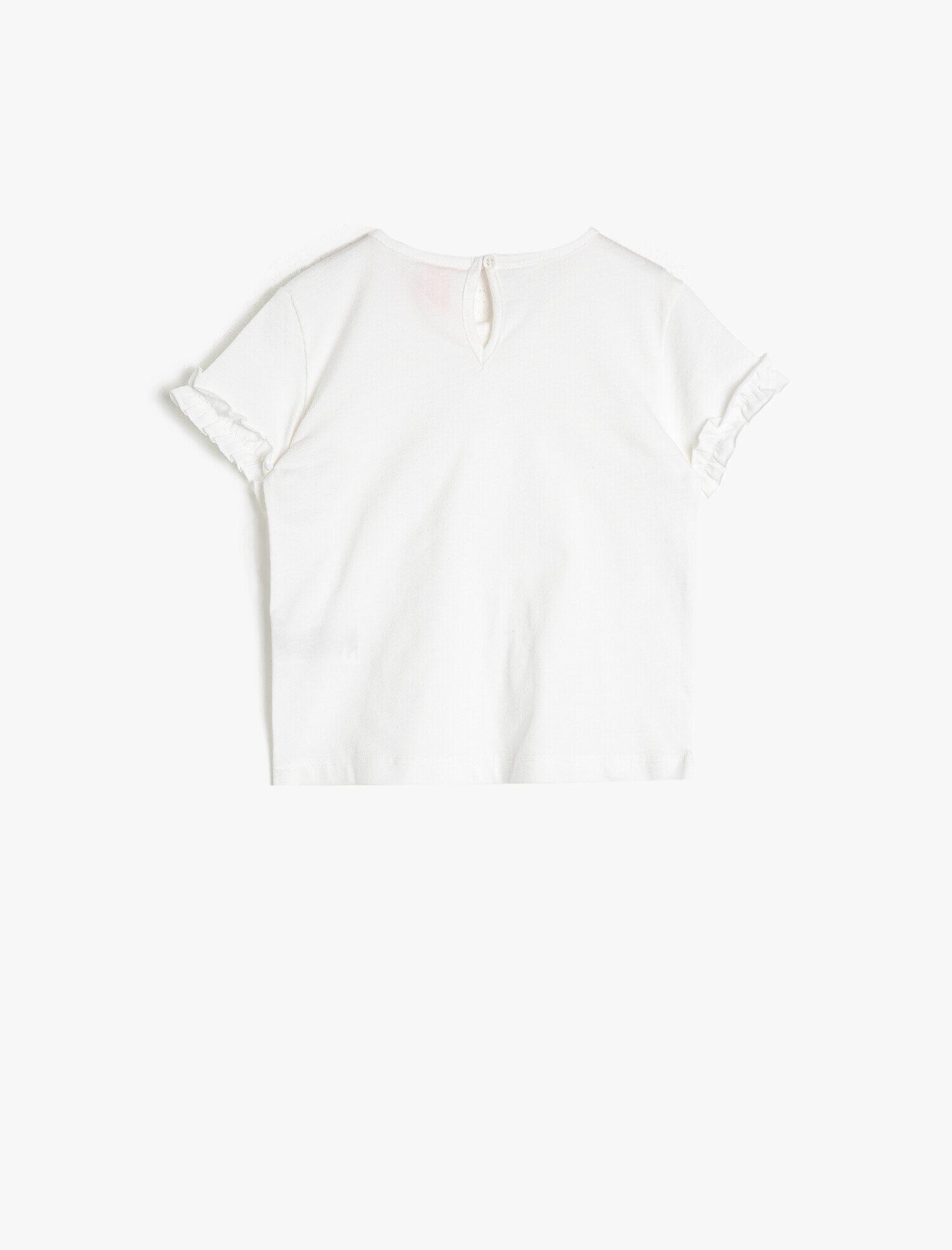  Kız Bebek Fırfır Detaylı Tişört