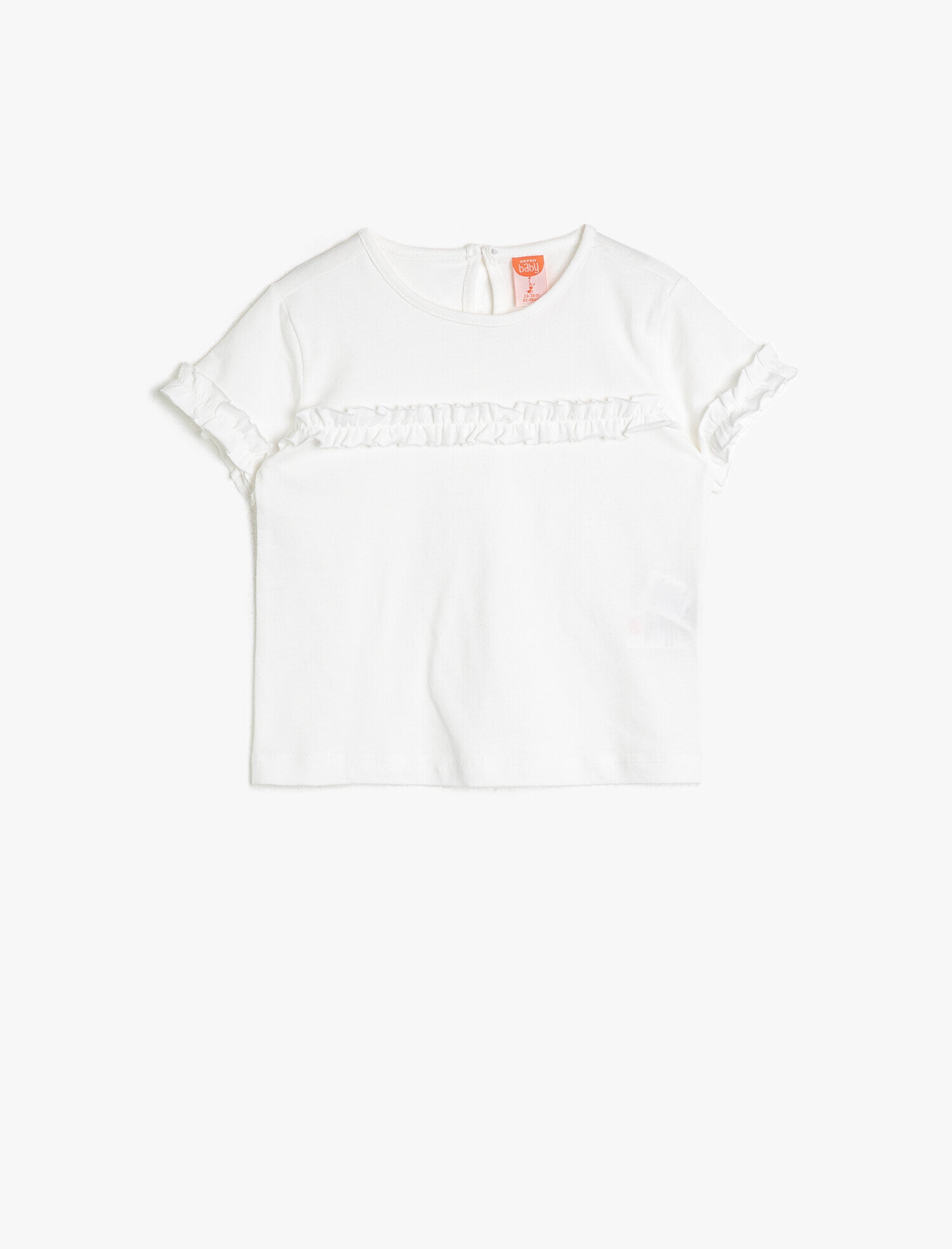  Kız Bebek Fırfır Detaylı Tişört