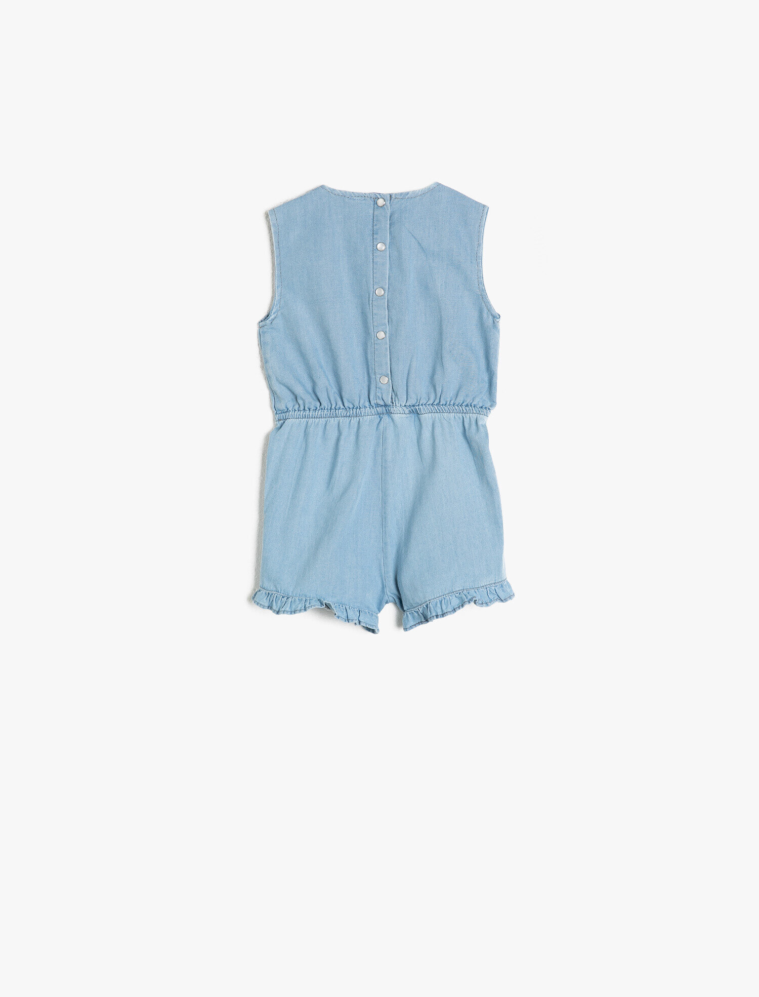  Kız Bebek İşlemeli Jean Tulum