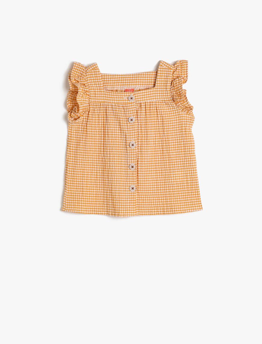  Kız Bebek Kareli Gömlek