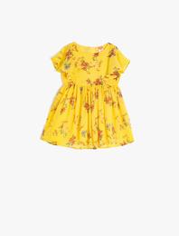 Kısa Kollu Çiçekli Yazlık Elbise