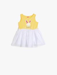 Tül Detaylı Elbise