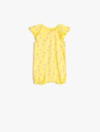 Baskılı Tulum Kısa Kollu