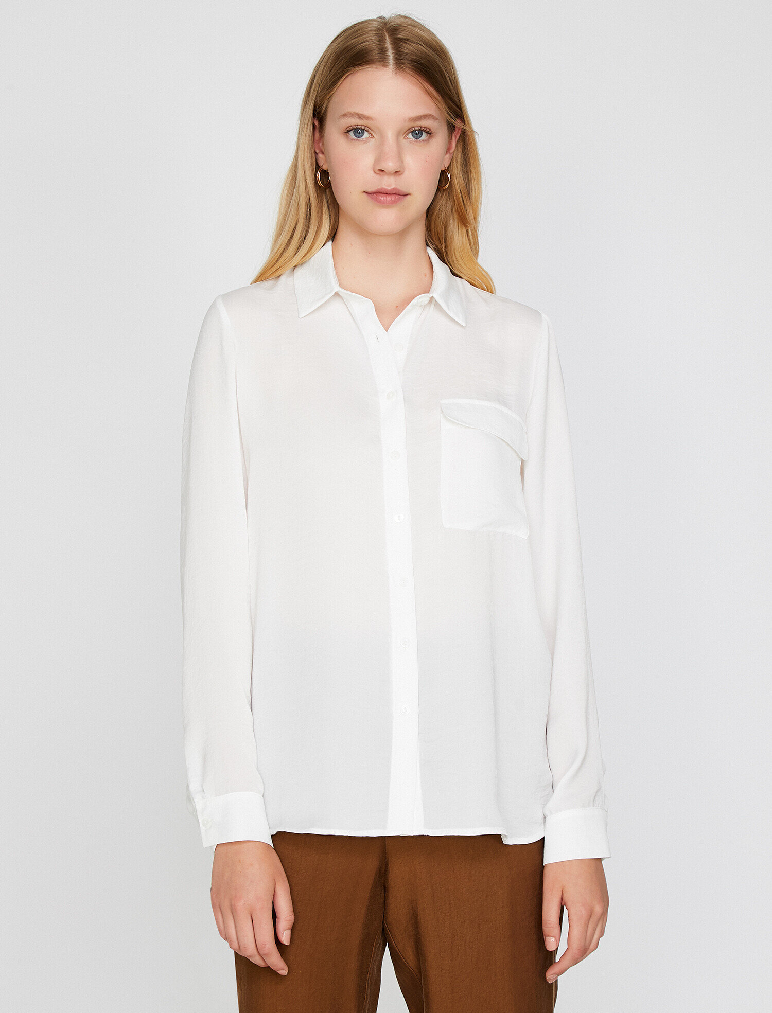   Cep Detaylı Gömlek