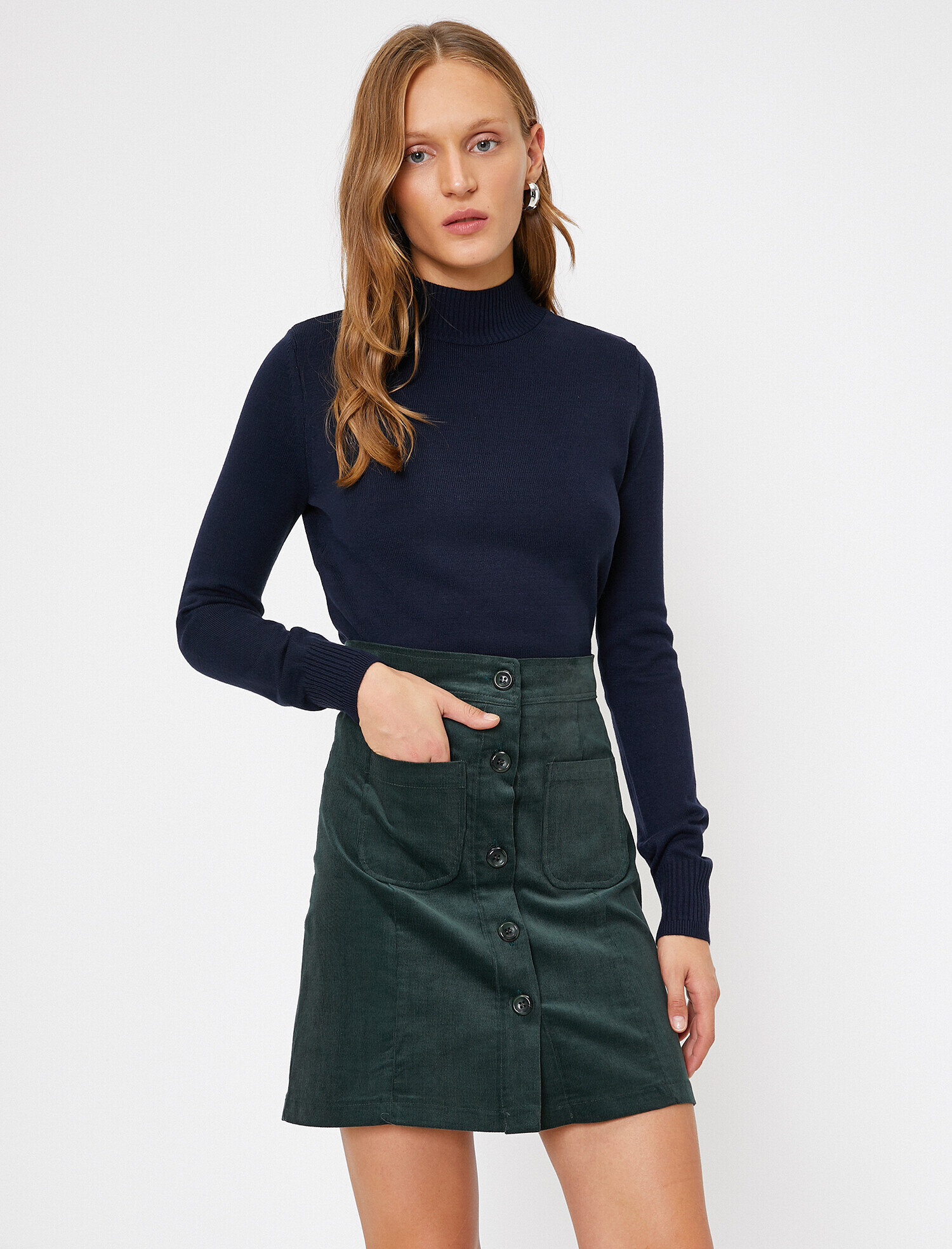   Boğazlı Triko Kazak