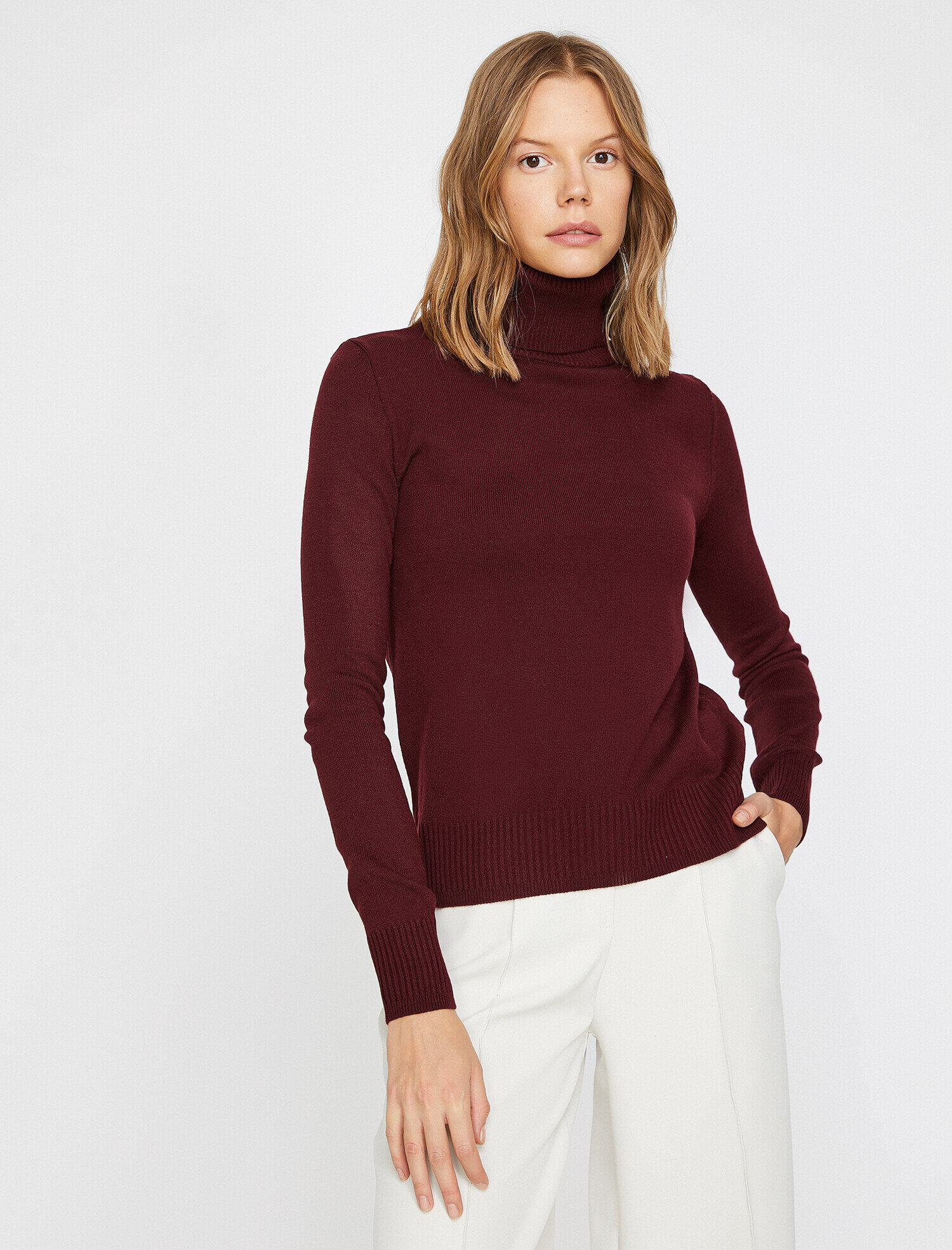   Boğazlı Triko Kazak