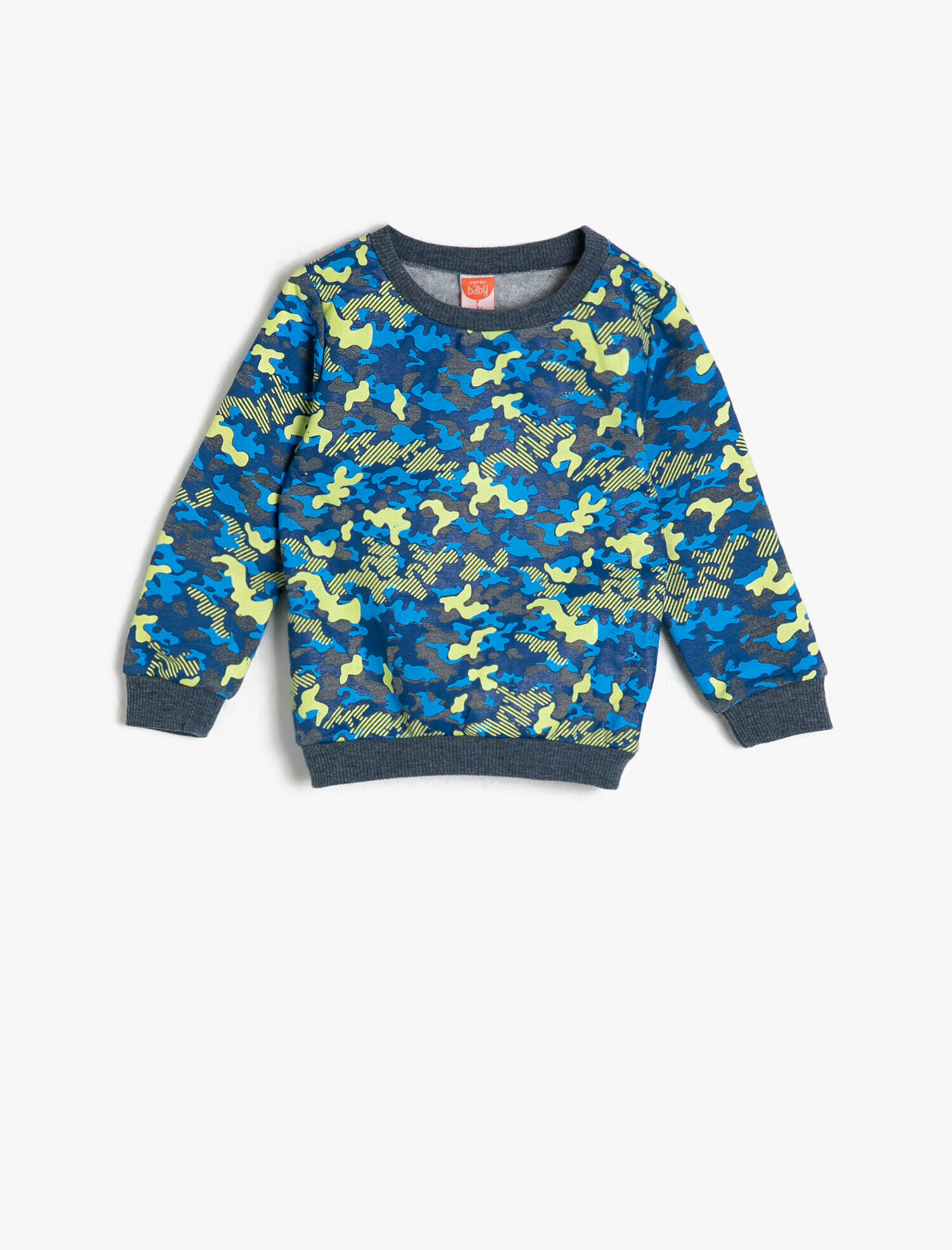  Erkek Bebek Desenli Sweatshirt