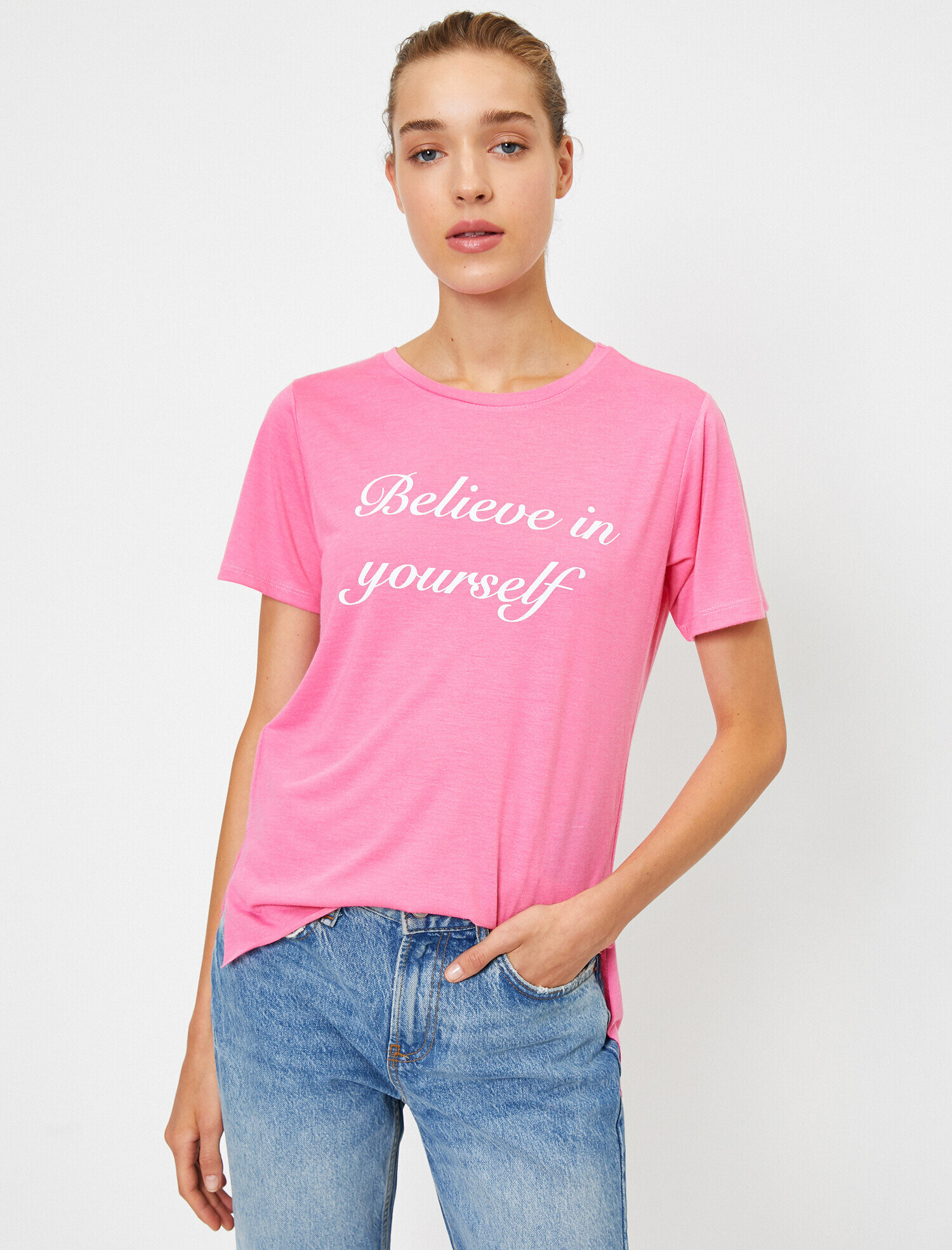   Kısa Kollu Baskılı Tişört