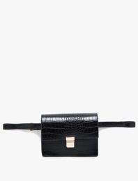 Suni Deri Bel Çantası