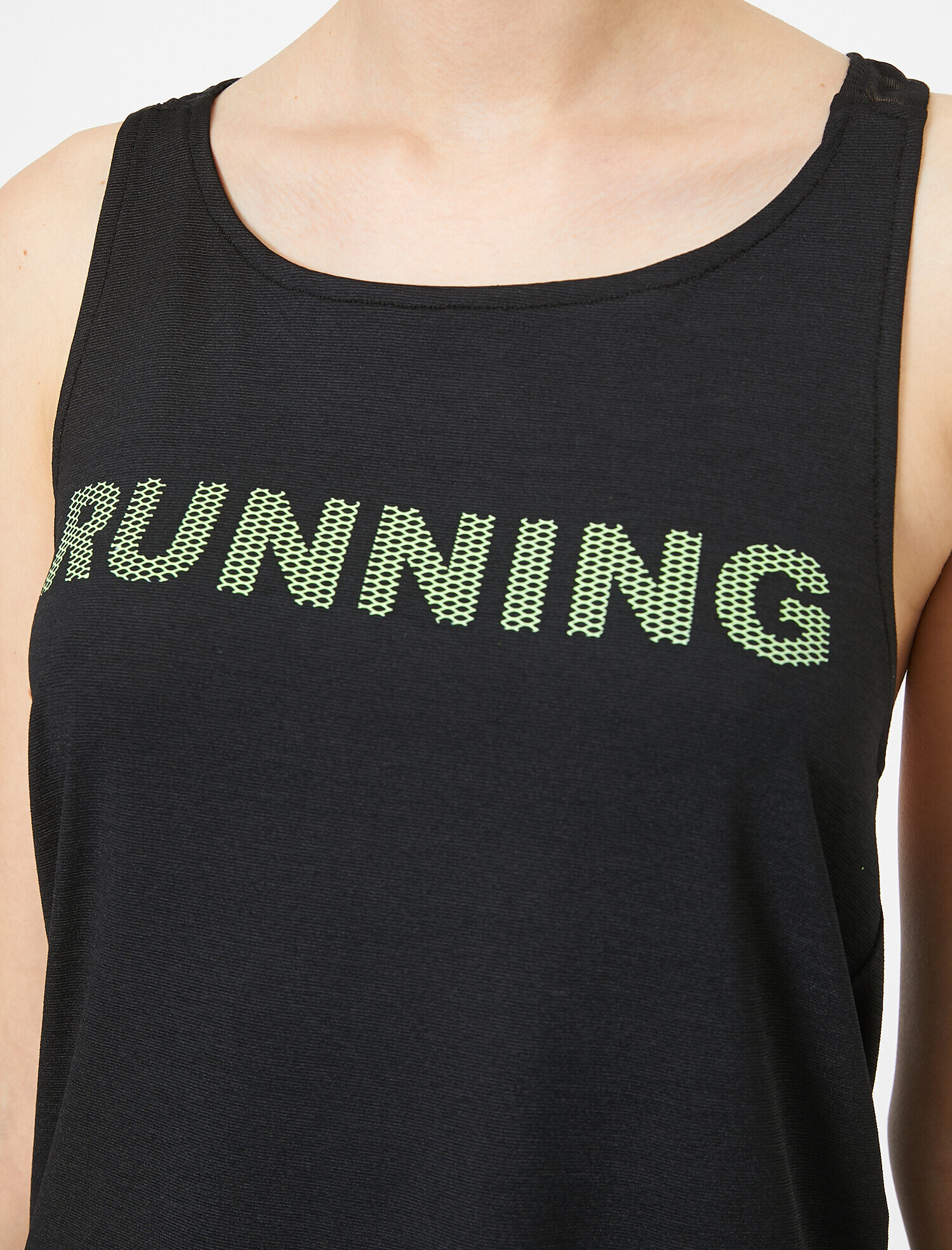   Slogan Baskılı Sırt Detaylı Atlet