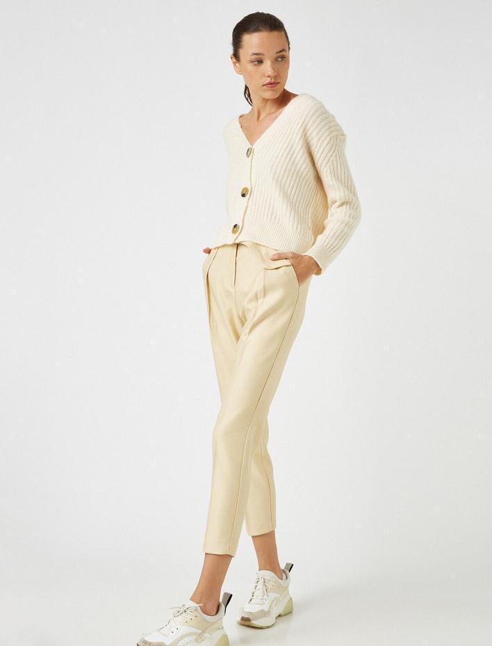  Kemerli Cepli Pantolon