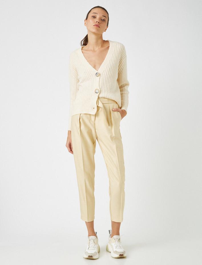  Kemerli Cepli Pantolon