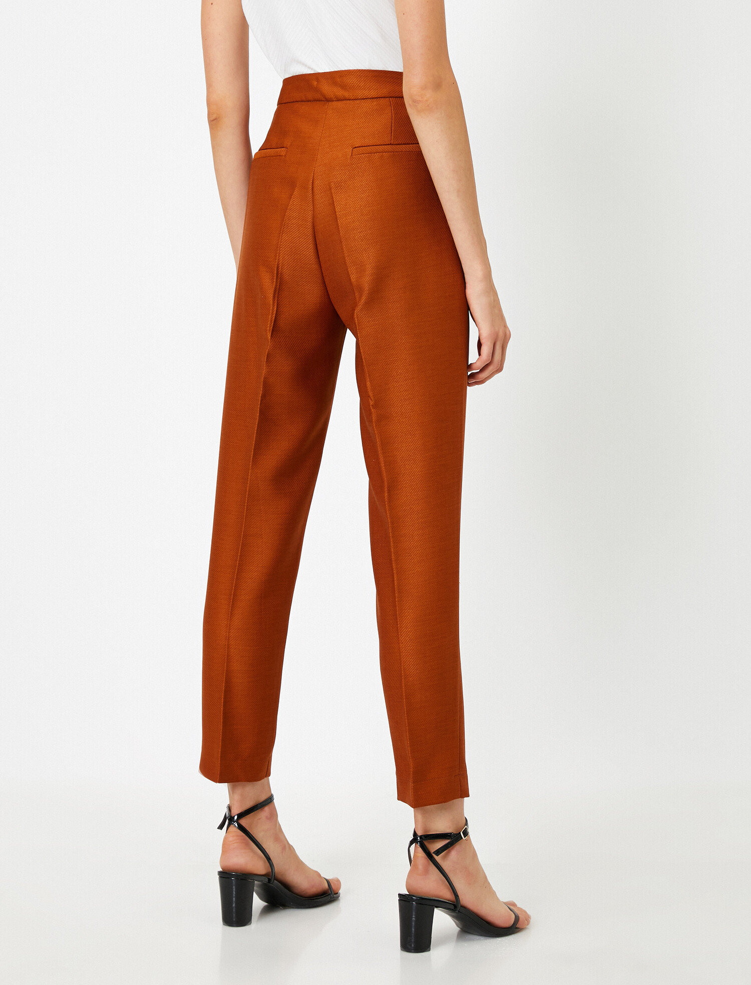   Kemerli Cepli Pantolon