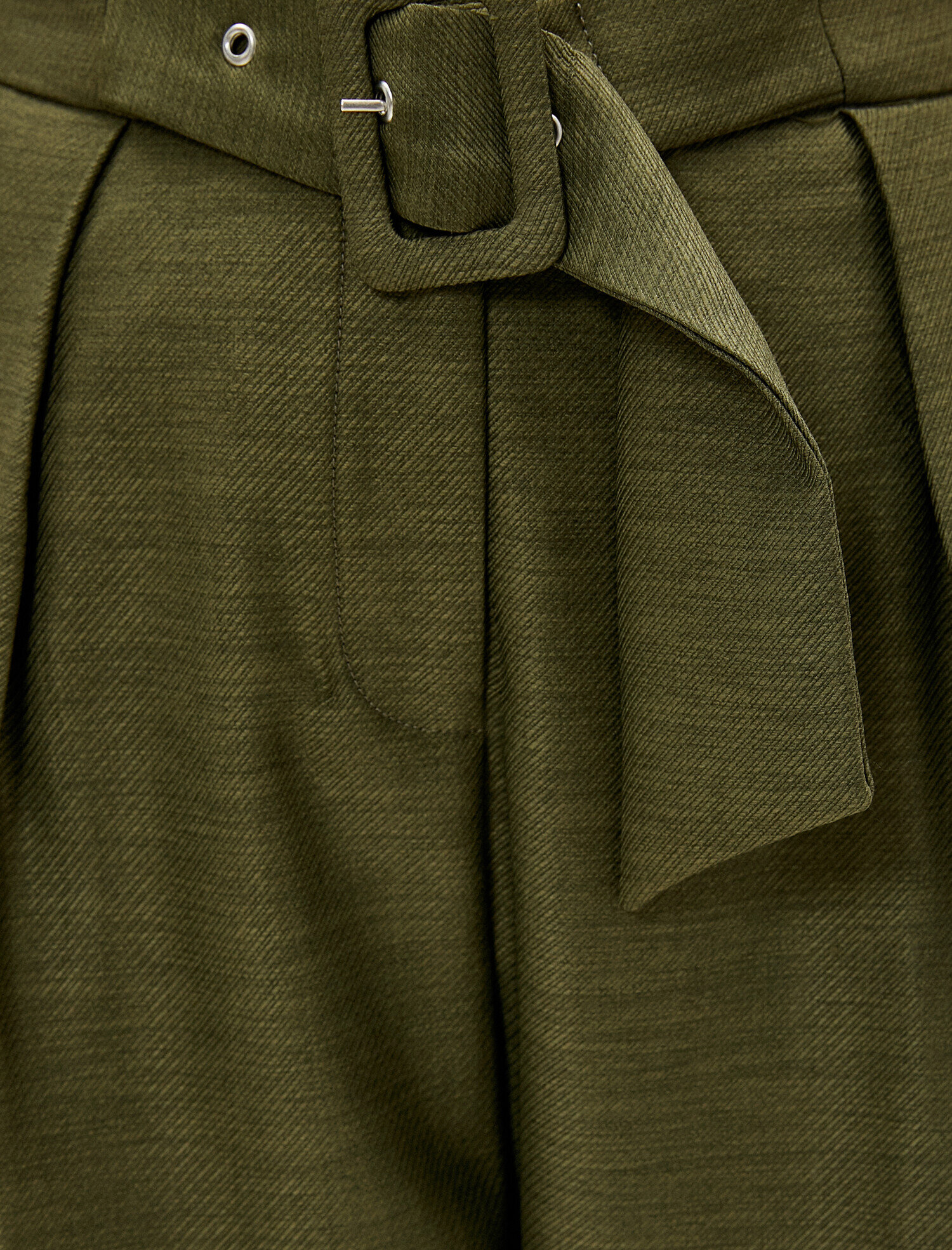   Kemerli Cepli Pantolon