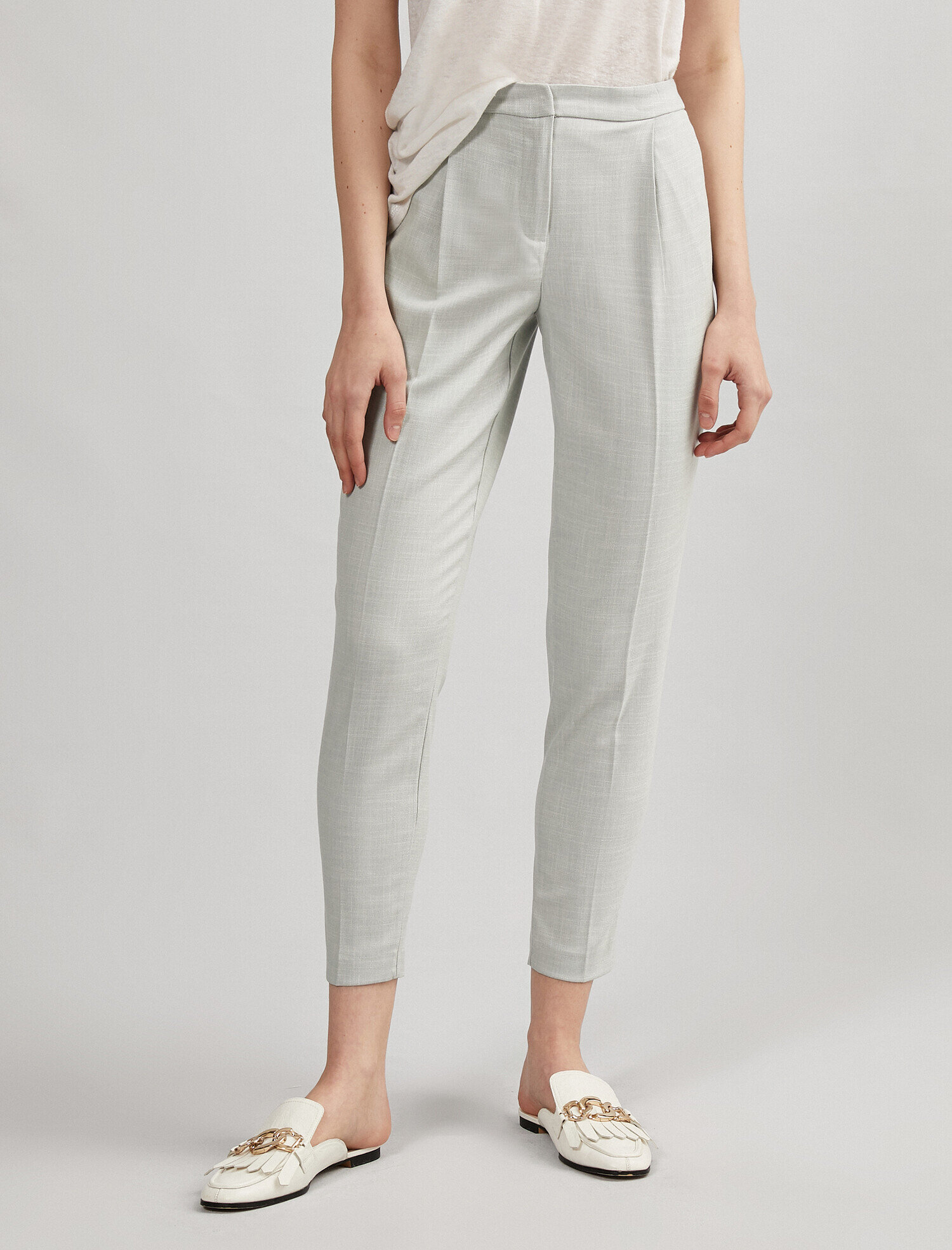   Kısa Paça Pilili Pantolon