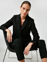 Düğmeli Blazer Ceket