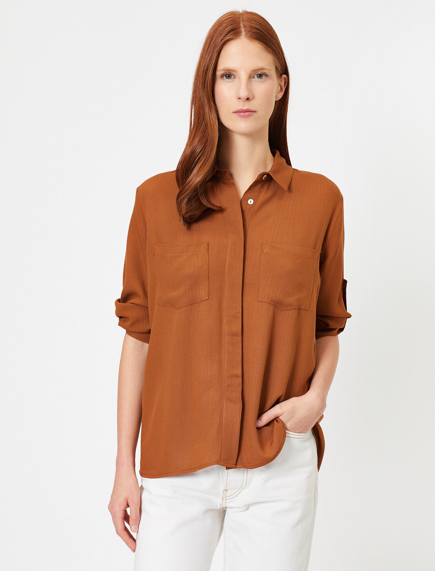   Cep Detaylı Gömlek