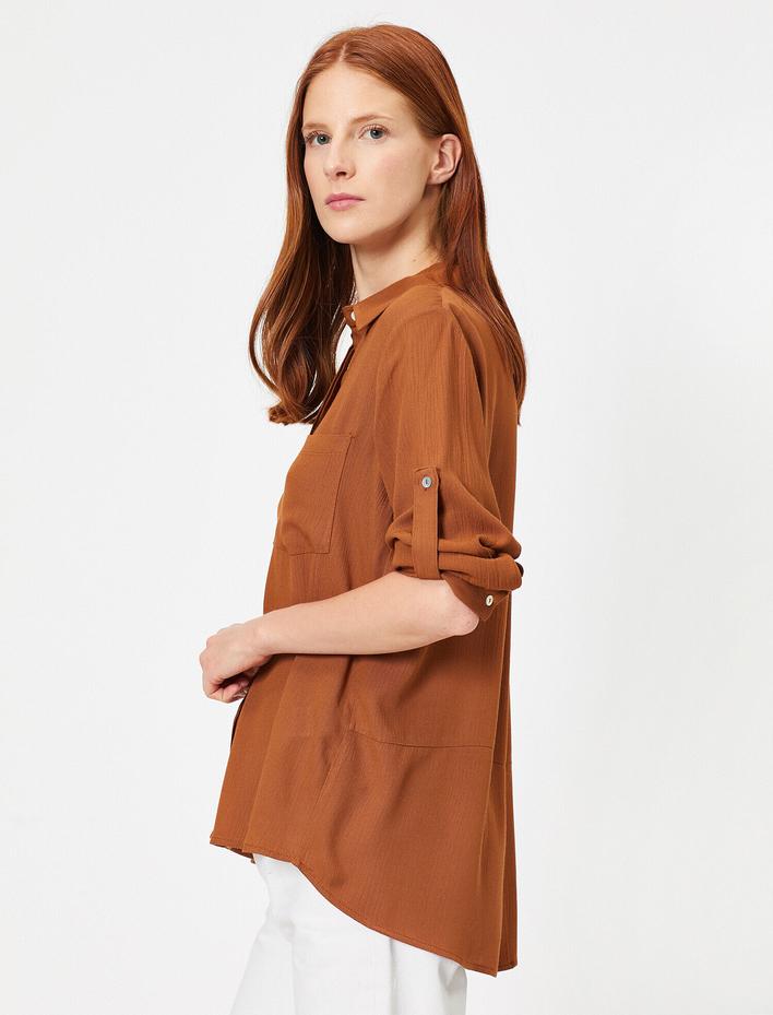  Cep Detaylı Gömlek