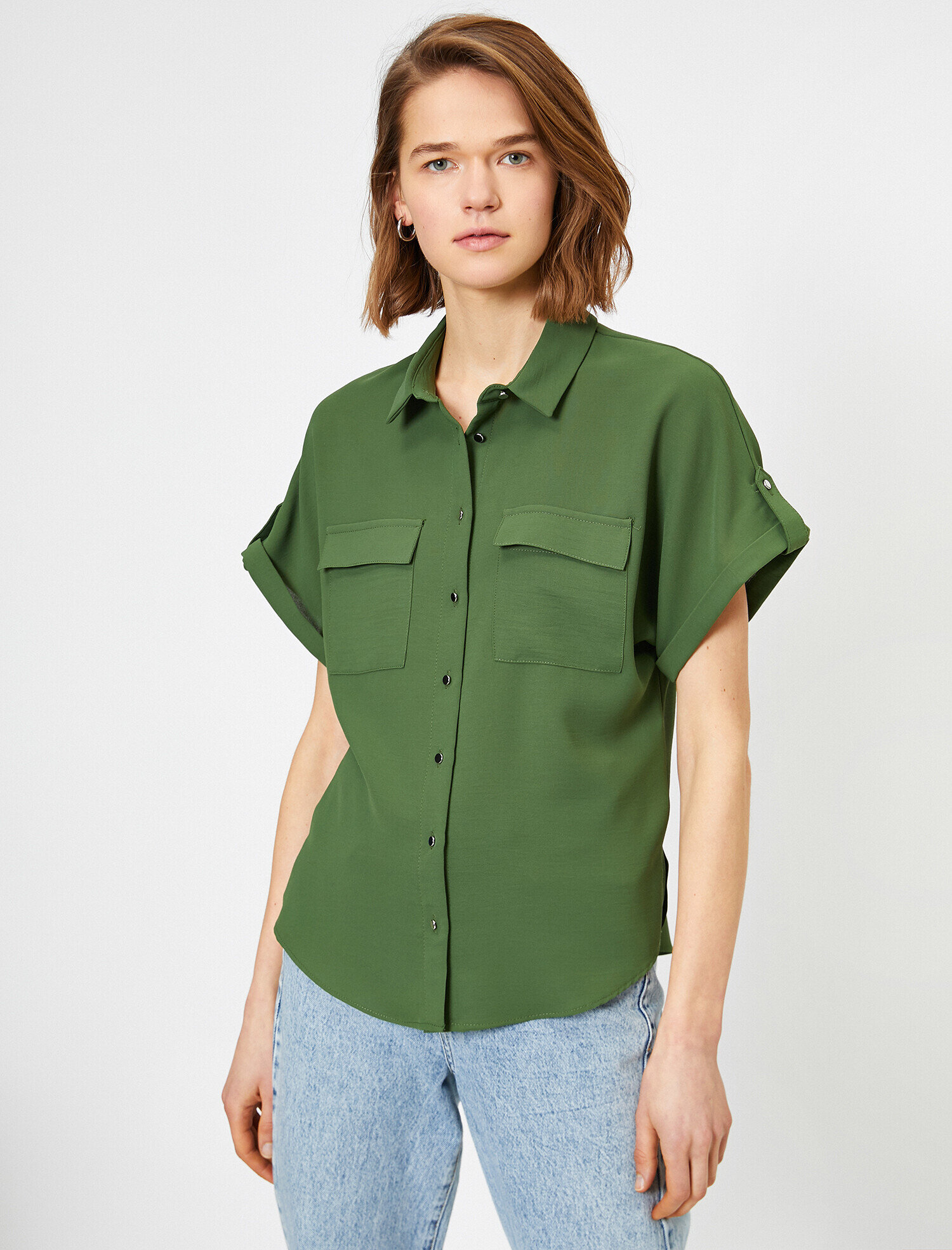   Cep Detaylı Gömlek