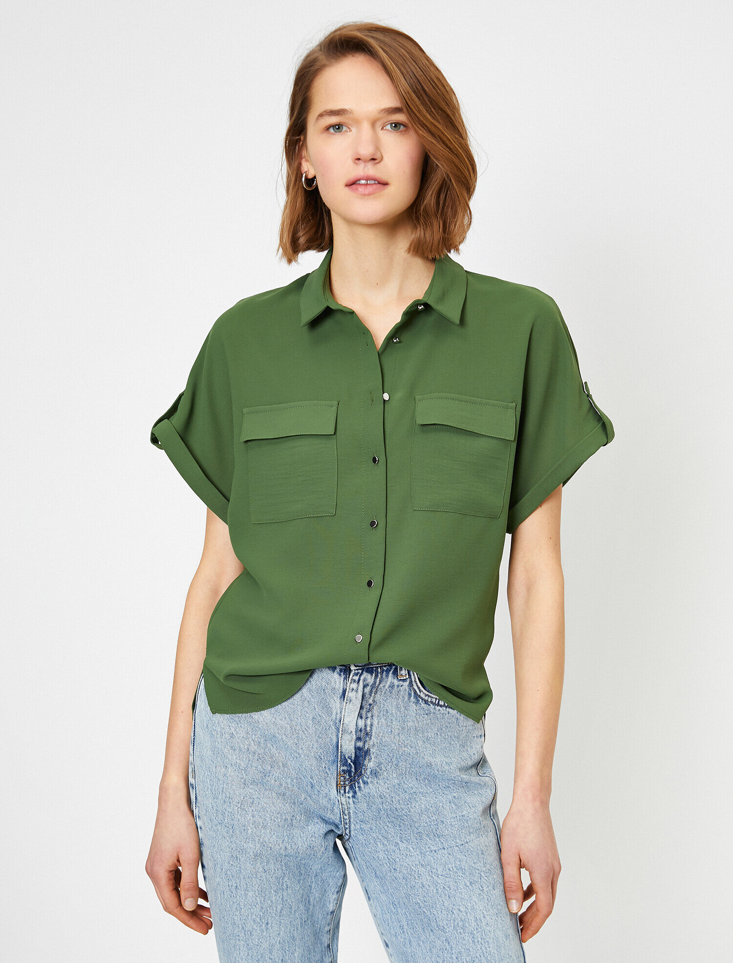   Cep Detaylı Gömlek