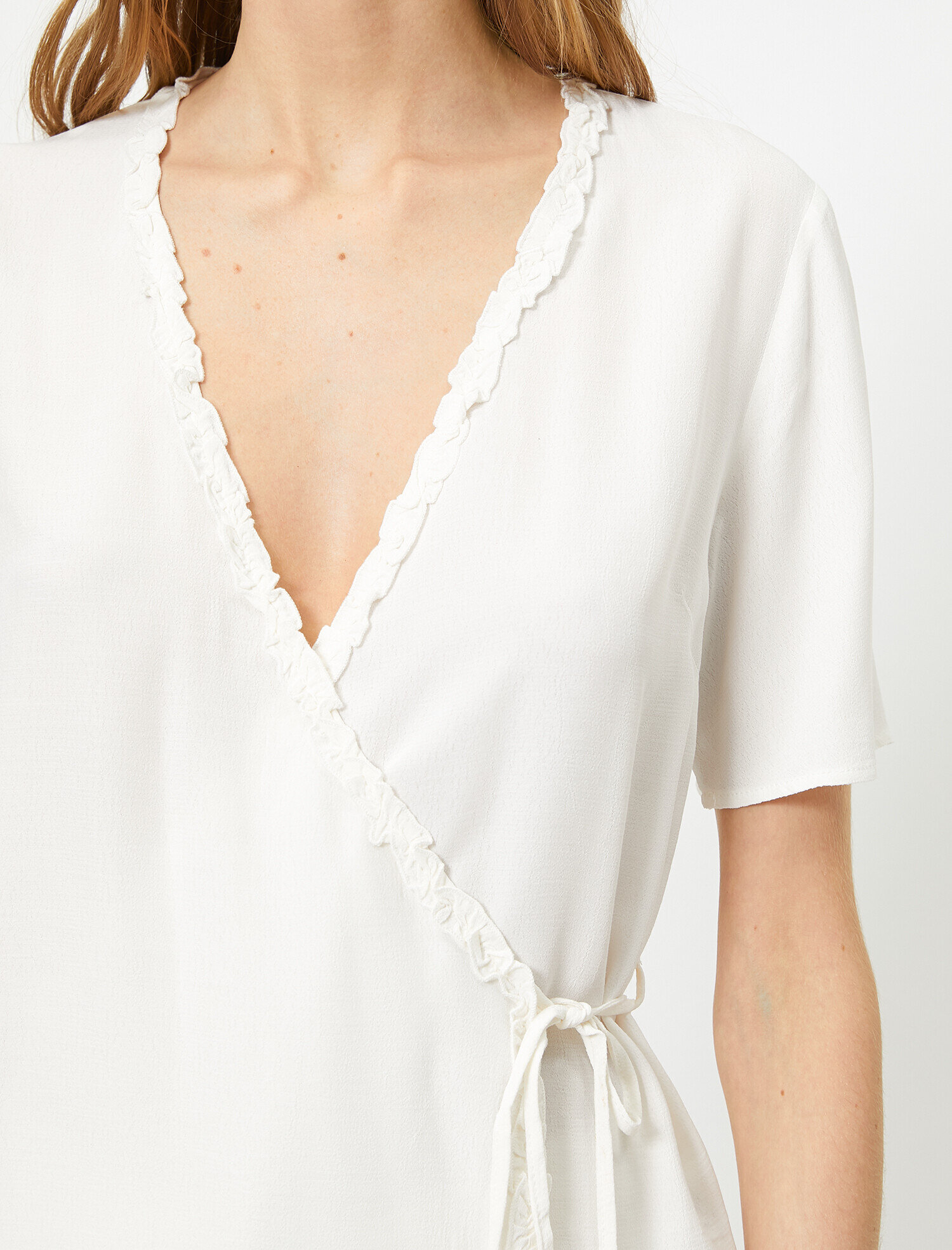   Kısa Kollu Anvelop Bluz