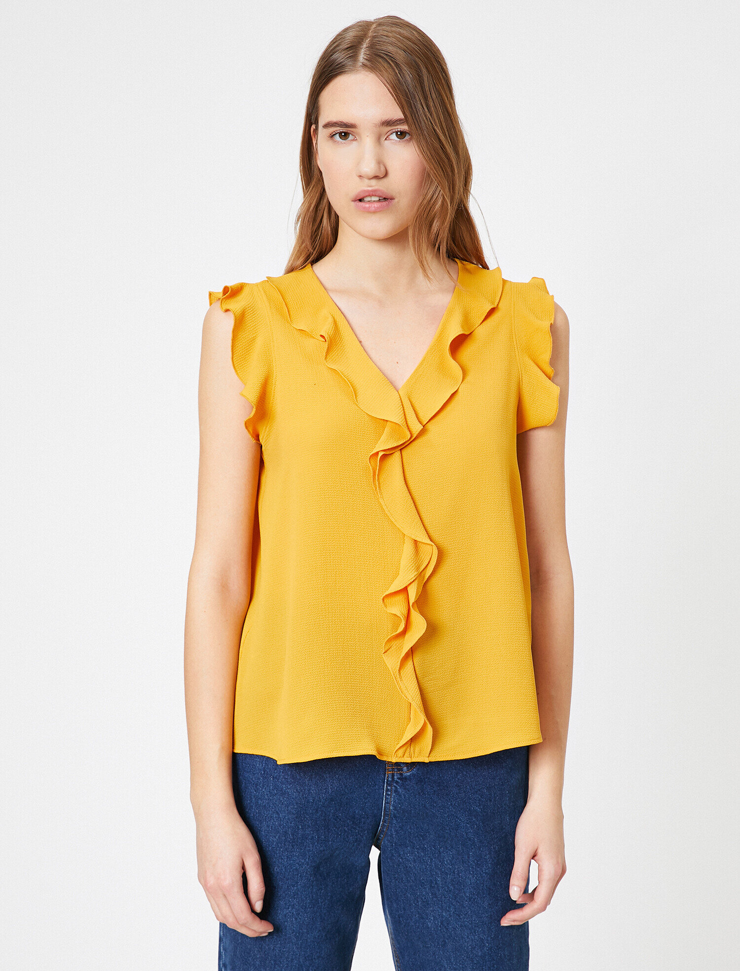   Volan Detaylı Bluz