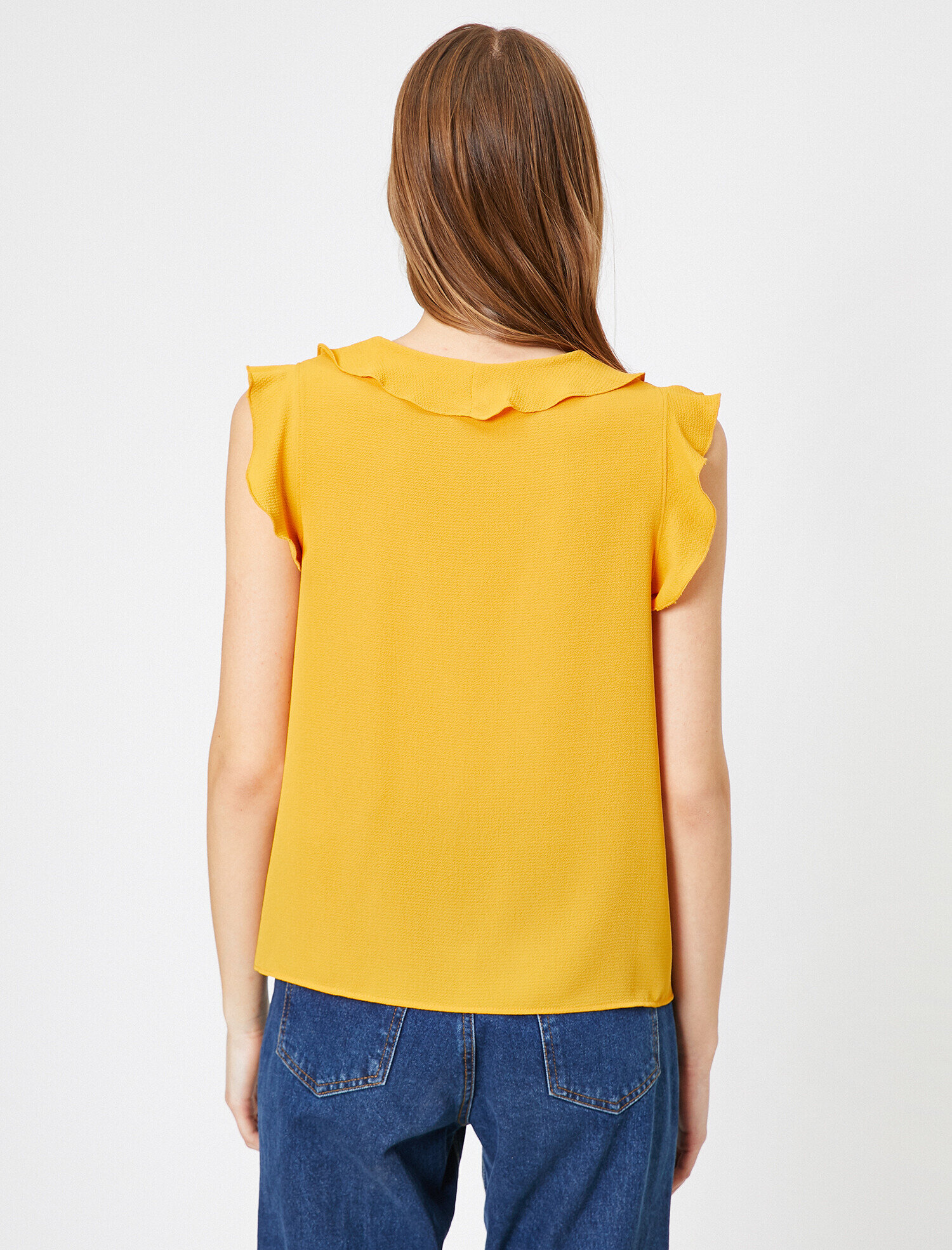  Volan Detaylı Bluz