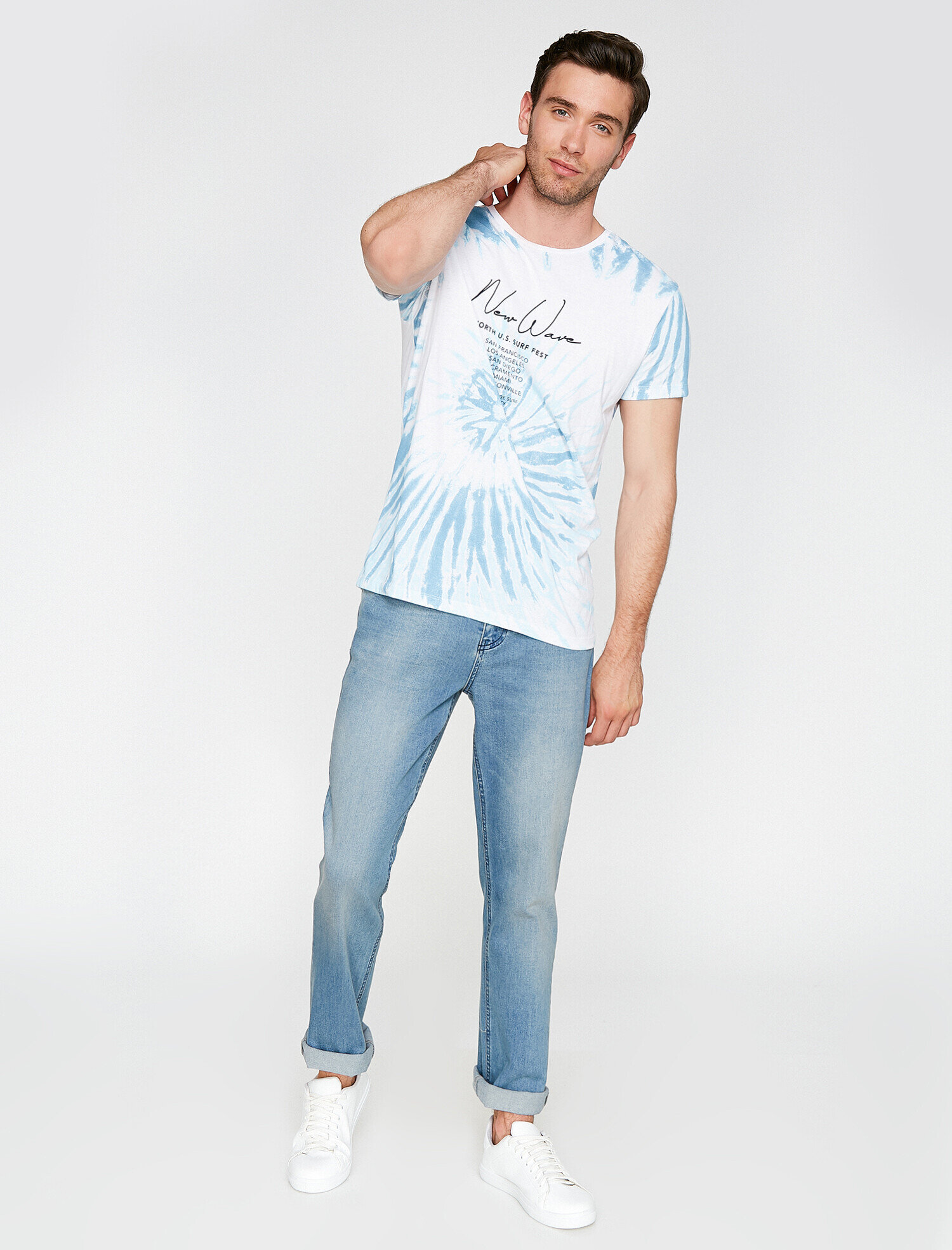   Straight Fit Boru Paça Kot Pantolon - Mark Jean