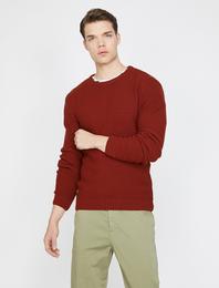 Bisiklet Yaka Triko Kazak