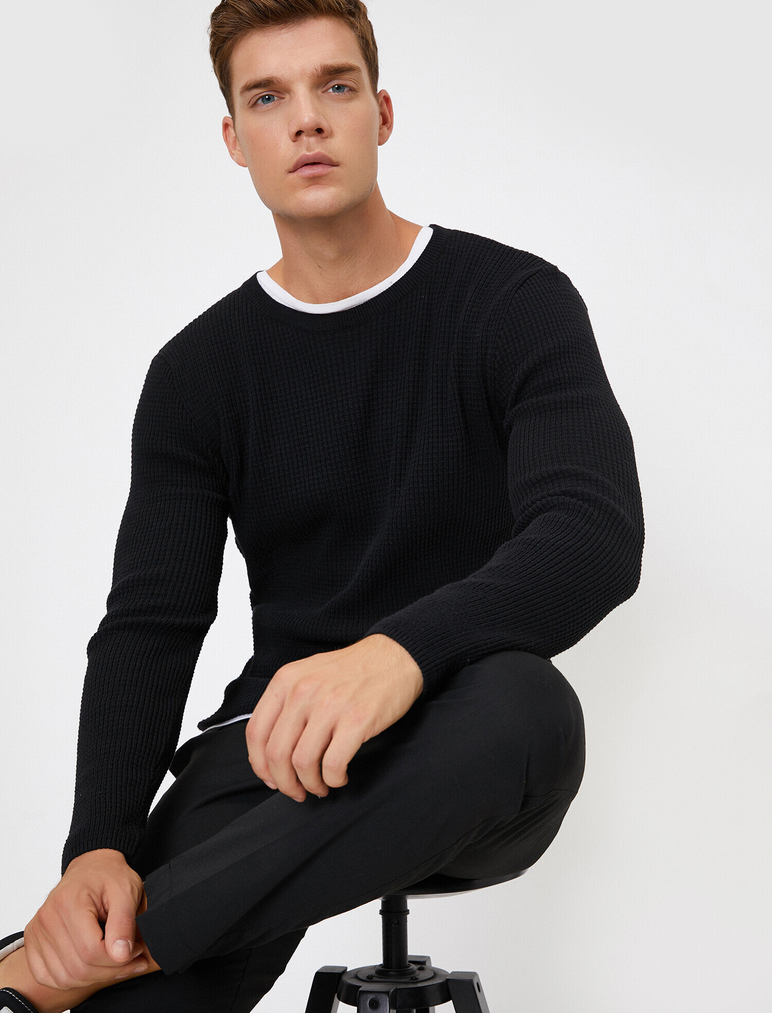   Triko Kazak Bisiklet Yaka