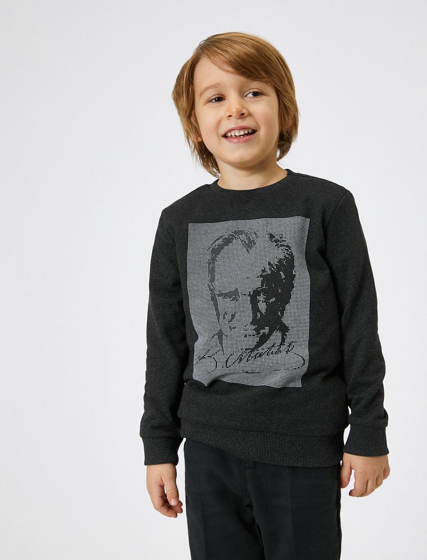  Erkek Çocuk Atatürk Baskılı Sweatshirt