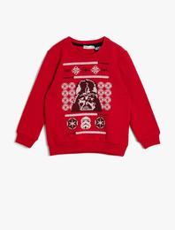 Star Wars Lisanslı Baskılı Sweatshirt