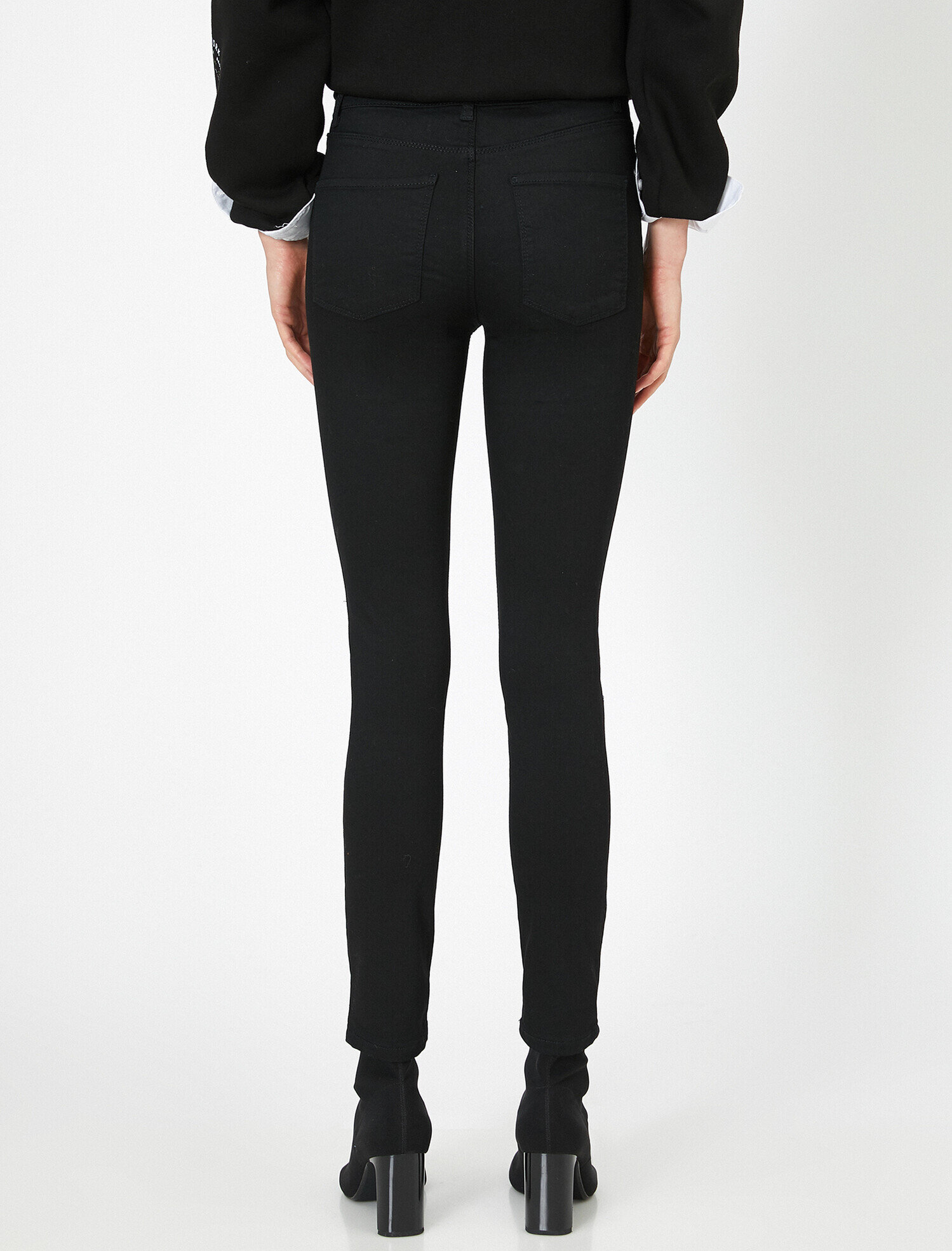   Carmen Jean - Yüksek Bel Dar Kesim Dar Paça Pantolon