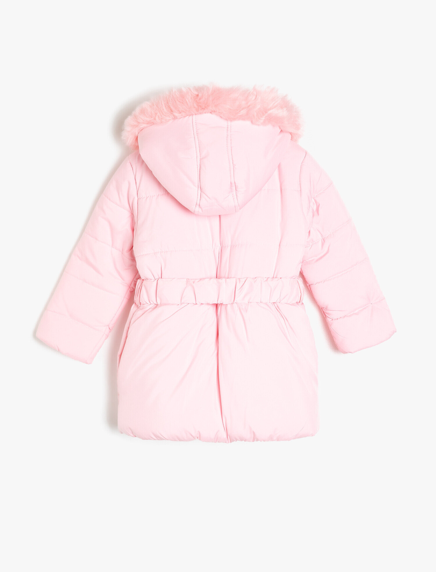  Kız Çocuk Kapüşonlu Kaban