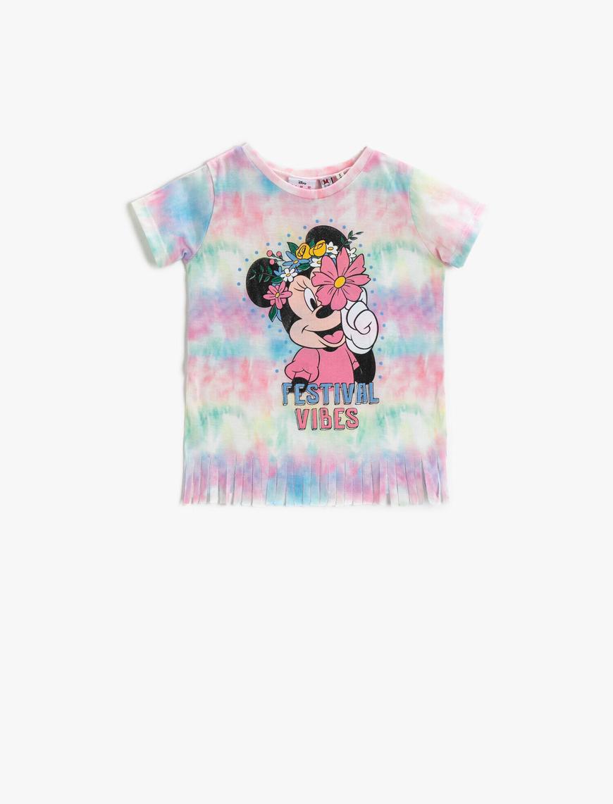  Kız Bebek Minnie Mouse Tişört Lisanslı  Baskılı
