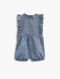 Kot Tulum Fırfırlı Baskılı Pamuklu