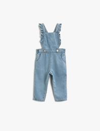 Fırfır Detaylı Jean Tulum