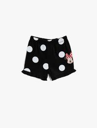 Minnie Mouse Şort Lisanslı Baskılı Pamuklu