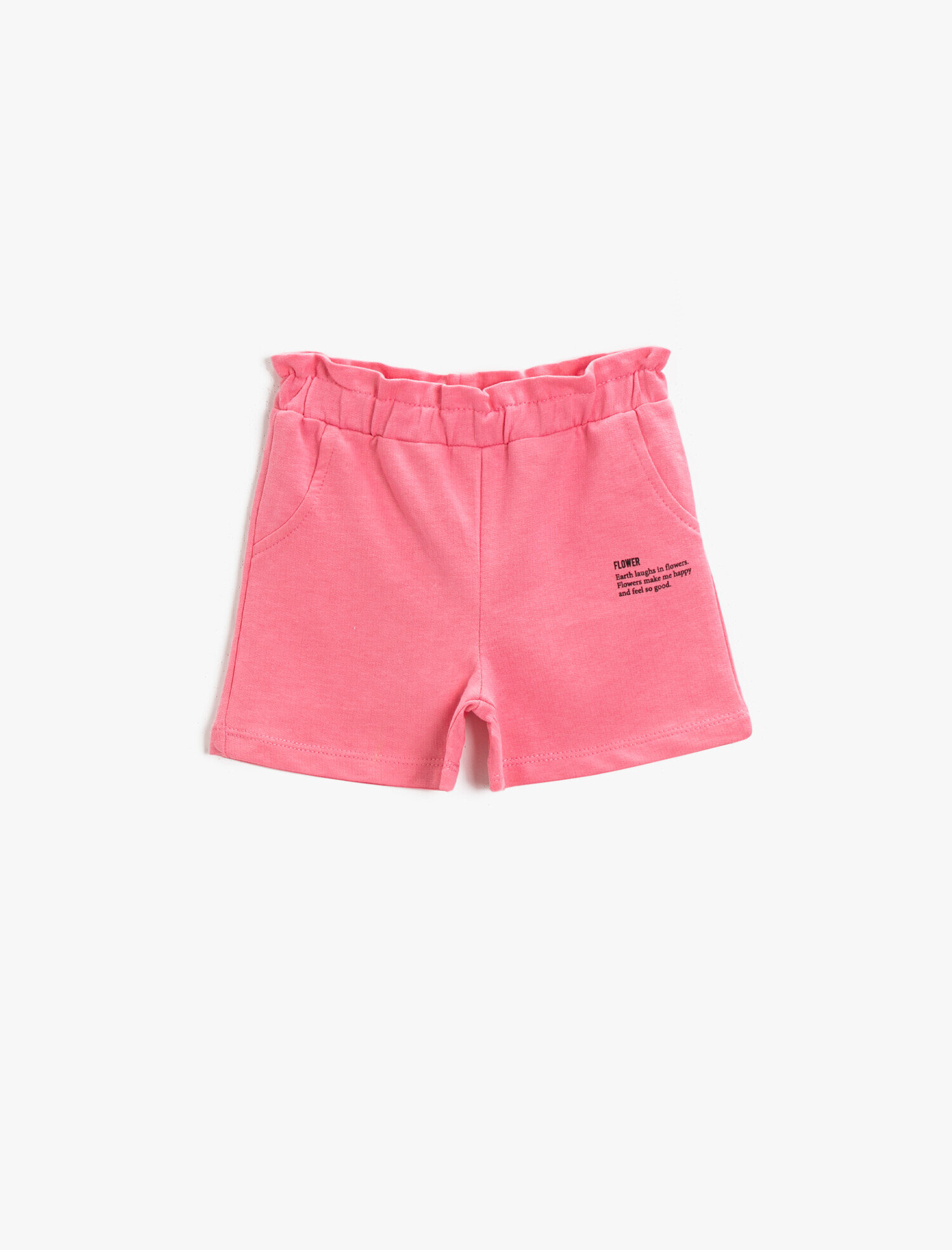 Kız Bebek Baskılı Şort Pamuklu
